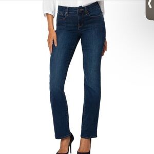 NYDJ Dark Blue Straight Leg Jeans